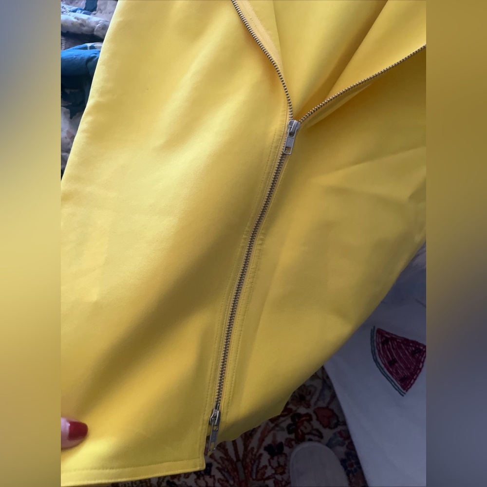 Alex Perry Vibrant Yellow Long Sleeve Dress 4 - Picture 8 of 8